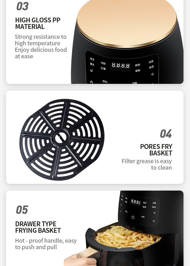 Smart Touch Airfryer — Digitale Heteluchtfriteuse met Touchscreen