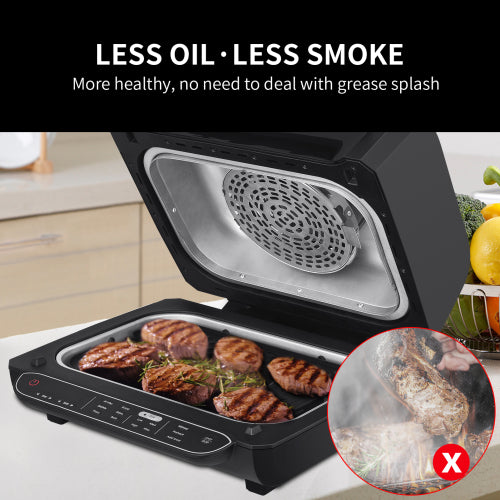 Geek Chef Airocook Smart Grill Airfryer RVS — Elektrische Heteluchtfriteuse