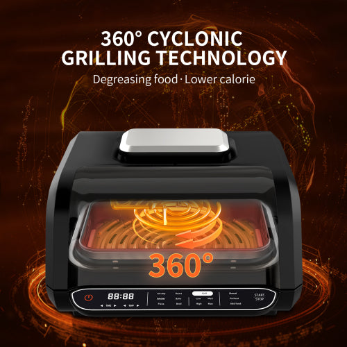 Geek Chef Airocook Smart Grill Airfryer RVS — Elektrische Heteluchtfriteuse